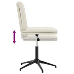 vidaXL Chaises à manger lot de 4 Crème Velours