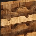 vidaXL Casier à vin pour 9 bouteilles bois massif de manguier