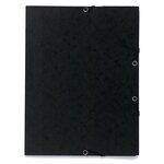 Chemise À Élastique 3 Rabats Carte Lustrée 355gm2 - A4 - Noir - X 25 - Exacompta