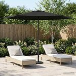 vidaXL Parasol de jardin 300 x 300 cm Polyester Rectangulaire