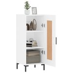 vidaXL Buffet blanc 34 5x34x90 cm bois d'ingénierie