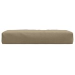 vidaXL Coussin de palette taupe mélangé 60x60x9 5 cm tissu