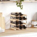 vidaXL Casier à bouteilles 12 bouteilles Pinède solide