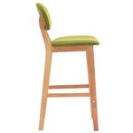 vidaXL Tabourets de bar lot de 2 vert tissu