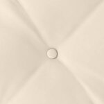 vidaXL Coussin de Dos Beige 60 x 50 cm Tissu en microfibre
