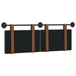 vidaXL Tête de lit suspendue Uni Gris foncé 130 x 55 x 5 cm PU antique