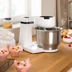 Bosch - kitchen machine serie 2 - robot de cuisine - 700w - 4 vitesses + turbo - bol mélangeur inox 3 8 l - blender 1 25 l - blanc