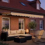 vidaXL Auvent rétractable électrique 3 5 x 2 5 m