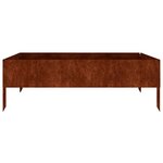 vidaXL Lit surélevé de jardin 100x100x33 5 cm acier corten