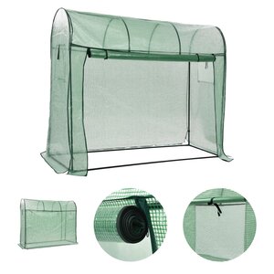 vidaXL Serre avec porte zippée 200x80x170 cm