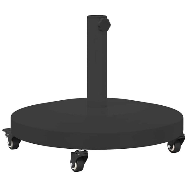 vidaXL Socles de parasol d'extérieur Noir 48 x 48 x 32.5 cm