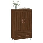 vidaXL Buffet haut chêne marron 69 5x31x115 cm bois d'ingénierie