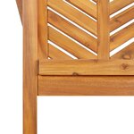vidaXL Chaises à manger de jardin lot de 3 bois massif d'acacia