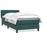 vidaXL Sommier à lattes de lit et matelas vert foncé 80x220 cm velours