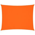 vidaXL Voile de parasol tissu oxford rectangulaire 3 5x4 5 m orange