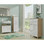 Germania Armoire de plancher sous-lavabo GW-Mauresa 60x34x56 cm Blanc