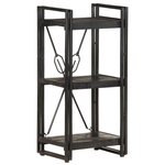 vidaXL Bibliothèque à 3 niveaux 40x30x80 cm Bois de manguier massif