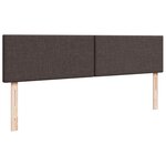 VidaXL Cadre de lit ottoman avec matelas marron foncé 160x200 cm tissu