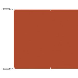 vidaXL Auvent vertical Terre cuite 60x1000 cm Tissu oxford