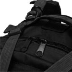 vidaXL Sac à dos en style militaire 50 L Noir