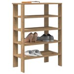 vidaXL Étagère à chaussures chêne artisanal bois d'ingénierie