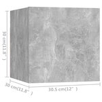 vidaXL Ensemble de meubles TV 10 Pièces Gris béton Bois d'ingénierie