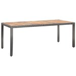vidaXL Ensemble à manger d'extérieur 9Pièces coussins Résine tressée Gris