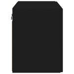 vidaXL Meuble TV mural Noir 59 5 x 31 x 40 cm Bois d'ingénierie