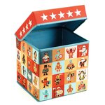Djeco DD04489 - Coffre à jouets siège Étoiles