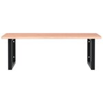 vidaXL Étagère de vasque murale acier et bois de chêne massif