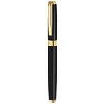 Waterman exception stylo plume fin  noir  plume moyenne 18k  encre bleue  coffret cadeau