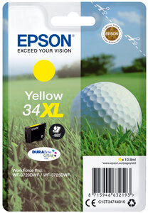 Epson singlepack 34xl encre jaune bliste singlepack 34xl encre jaune durabrite ultra 10 8ml blister (xl)