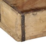 vidaXL Plateau avec stockage Marron 30 x 15 x 9 cm Bois Recyclé Solide