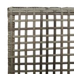 vidaXL Chaise de jardin 2 Pièces Gris 53 x 60 x 85cm polyrotin