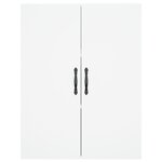 vidaXL Buffet haut Blanc 69 5x34x180 cm Bois d'ingénierie