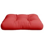 vidaXL Coussin de palette rouge tissu