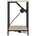 vidaXL Cabinet de chevet Chêne sonoma Bois d'ingénierie