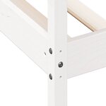 vidaXL Lit de jour sans matelas blanc 90x190 cm bois de pin massif