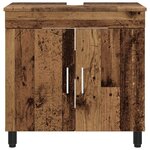 vidaXL Unité de vanité de salle de bain Bois ancien 60 x 35 x 60 cm