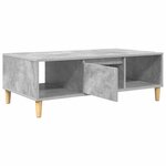 vidaXL Table basse Gris béton 102 x 55 x 35 cm Bois d'ingénierie