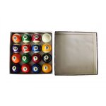 Set de 16 boules de billard américain en résine (57mm) 15 boules multicolores numérotées
