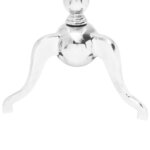 vidaXL Table auxiliaire carrée Aluminium Argenté