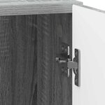 vidaXL Cabinet de chevet Sonoma gris 43 x 34 5 x 50 cm
