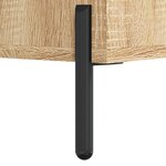 vidaXL Table basse Chêne sonoma 50x50x40 cm Bois d'ingénierie