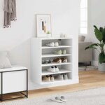 vidaXL Armoire à chaussures Blanc 60x35x70 cm Bois d’ingénierie