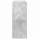 vidaXL Buffet Gris béton 116 x 30 x 75 cm Bois d'ingénierie