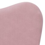vidaXL Canapé-lit pour enfants rose peluche douce