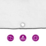 vidaXL Couverture pour plantes Transparent 2 x 2 m PE