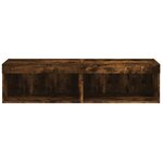 vidaXL Meubles TV avec lumières LED 2 Pièces chêne fumé 60x30x30 cm