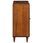 vidaXL Buffet avec porte Noyer 90 x 33 5 x 75 cm Bois de mangue massif